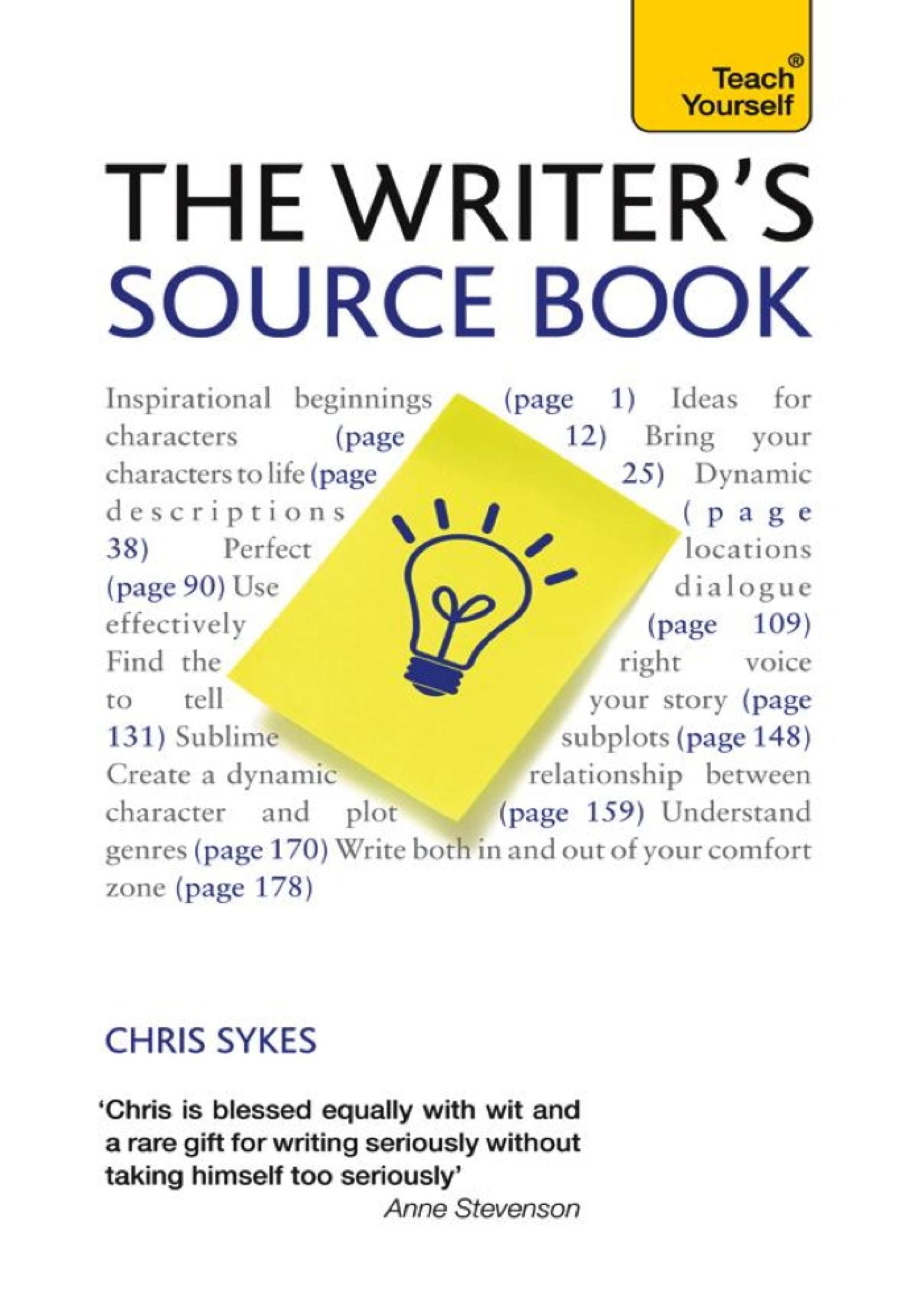 The Writer's Source Book: Teach Yourself