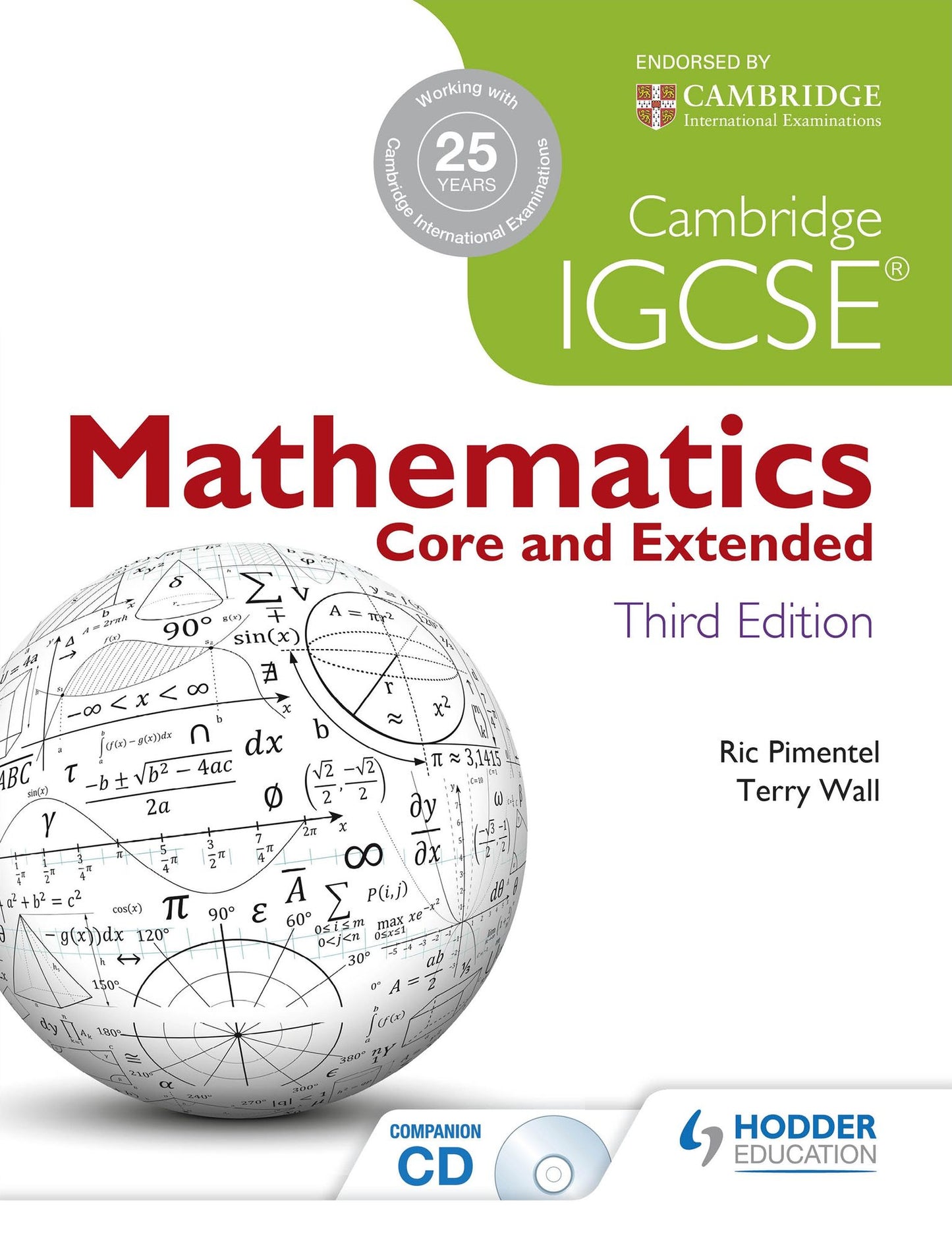 Cambridge IGCSE Mathematics Core and Extended 3ed + CD