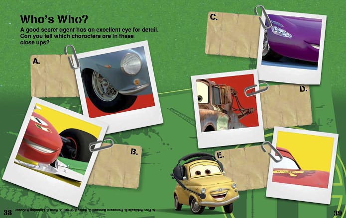 Disney Cars 2 Top Secret Missions