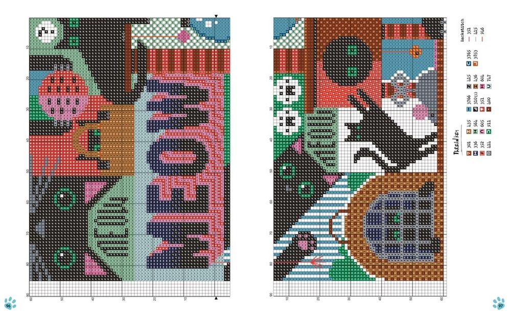 Cross Stitch with Cattitude: 20 Pawsome Designs