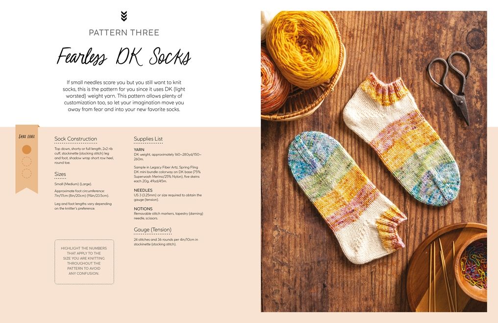 No Fear Sock Knitting: Take the fear out of knitting socks with this beginner's guide