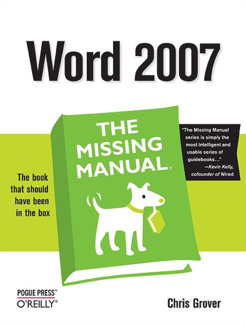Word 2007: The Missing Manual: The Missing Manual