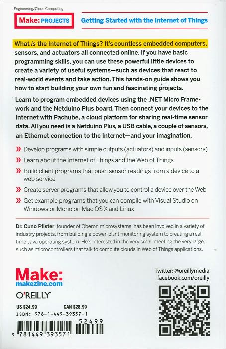 Getting Started with the Internet of Things: Connecting Sensors and Microcontrollers to the Cloud