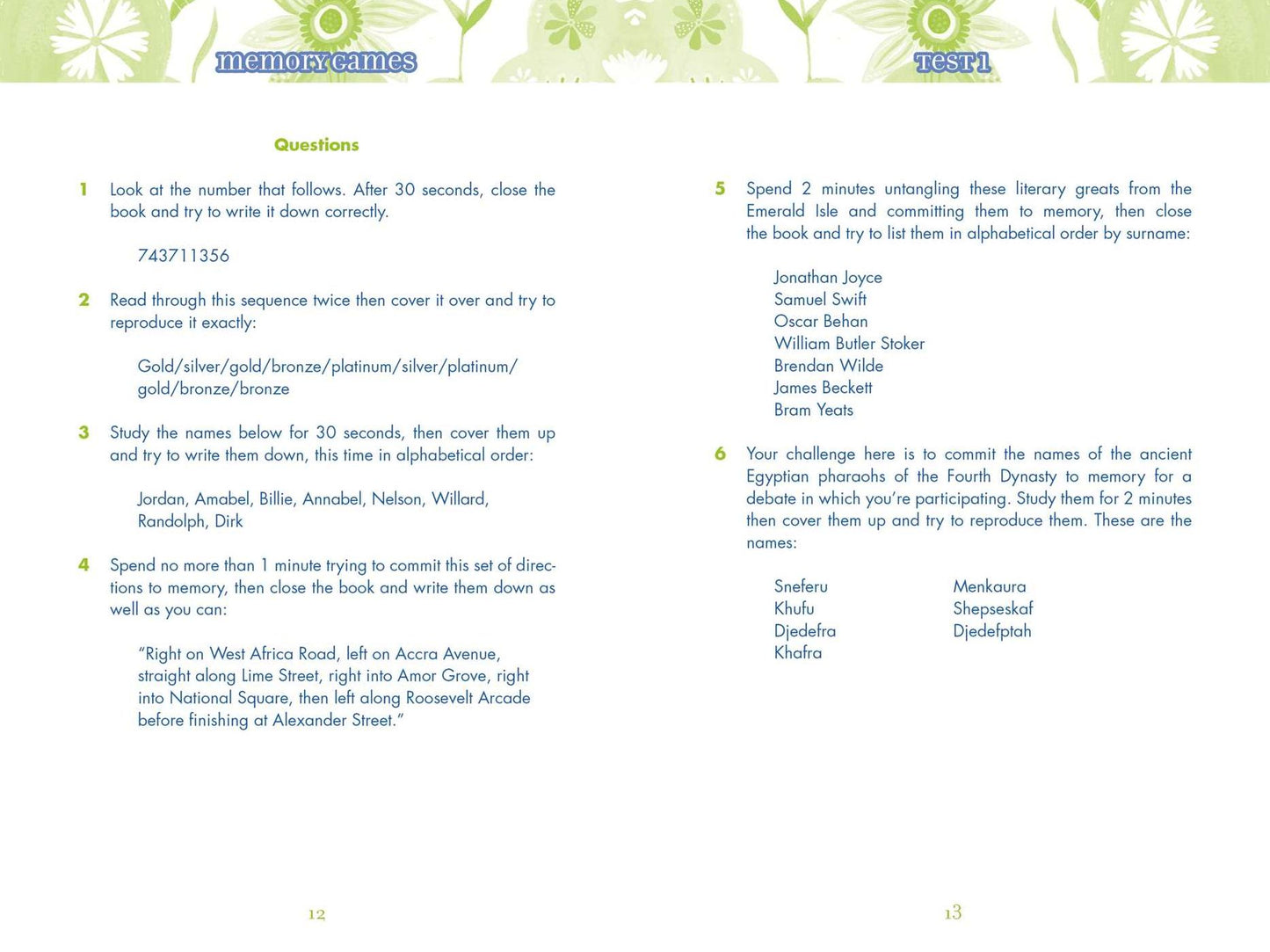 Pocket Posh Memory Games: 50 Puzzles to Train Your Brain to Remember Anything