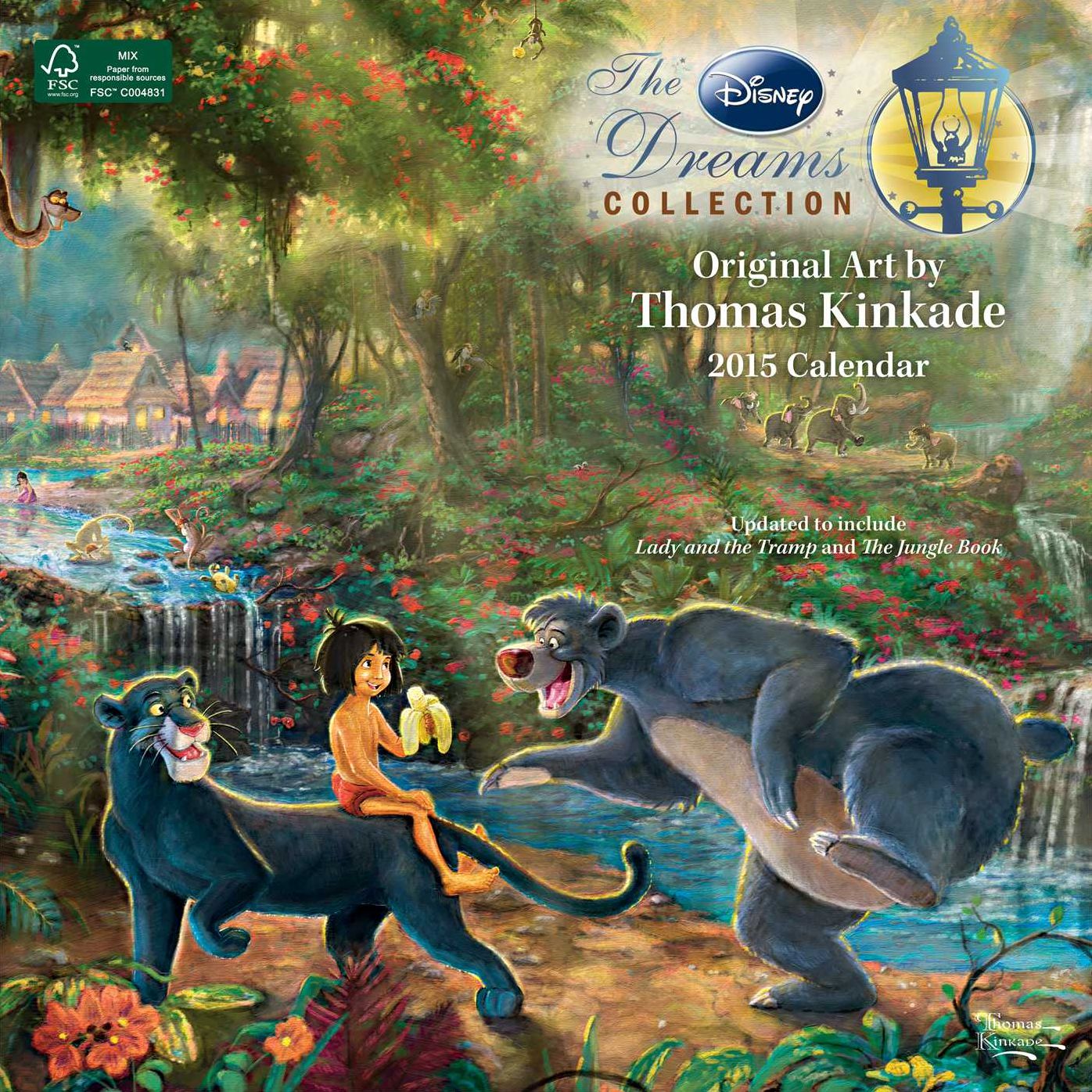 2015 Thomas Kinkade: The Disney Dreams Collection Wall Calendar