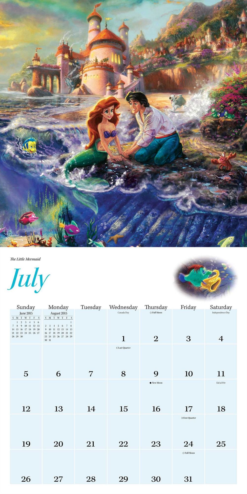 2015 Thomas Kinkade: The Disney Dreams Collection Wall Calendar
