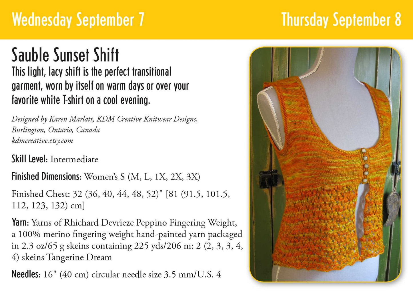 2016 Knitting Day-to-Day Calendar
