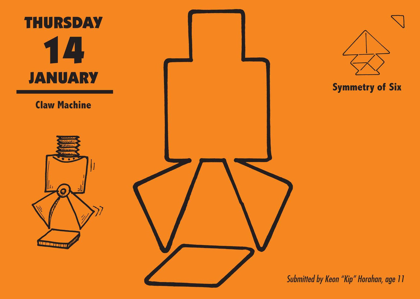2016 Tangram Magnetic Puzzle-a-Day Calendar