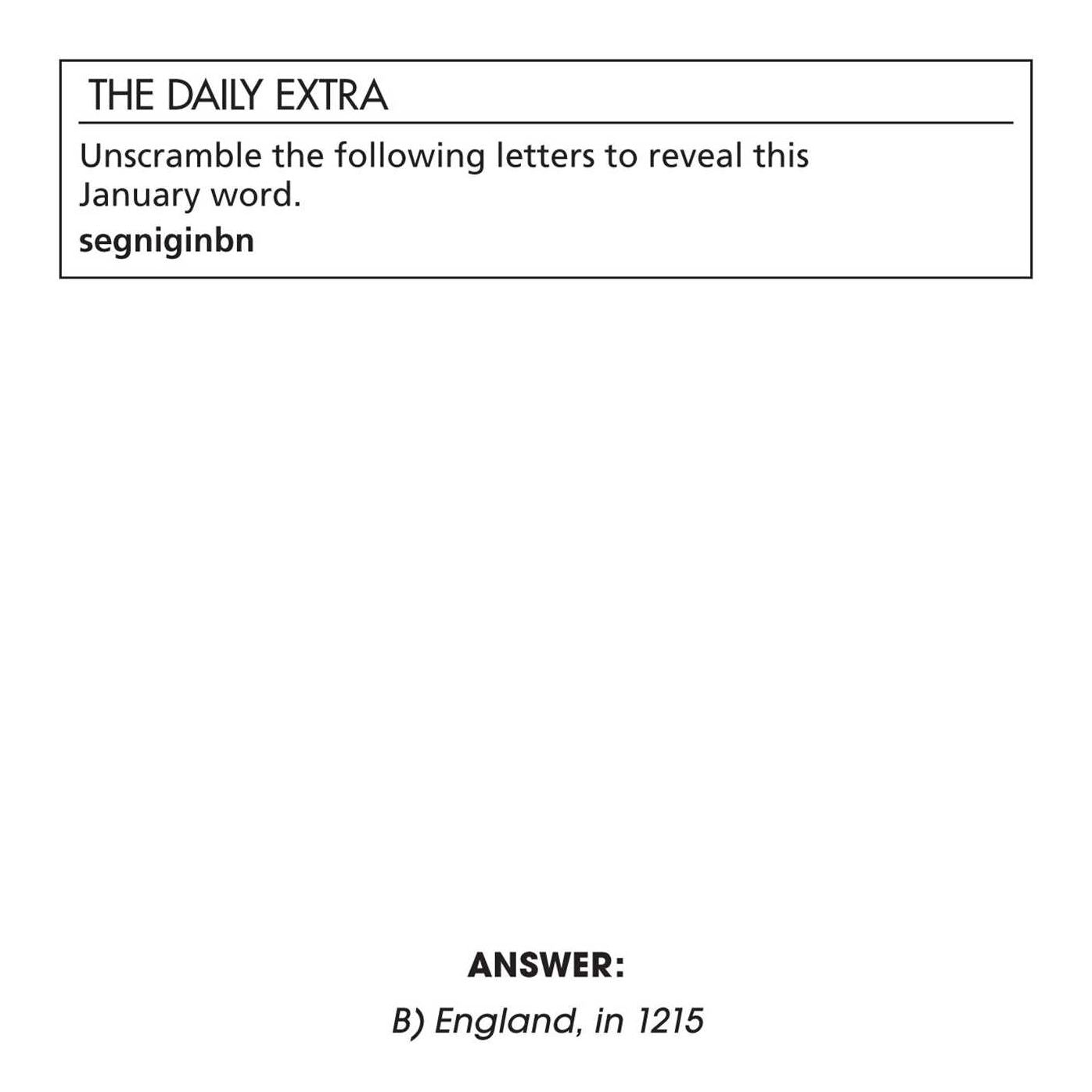 2016 Are You Smarter Than a Fifth Grader Day-to-Day Box Calendar
