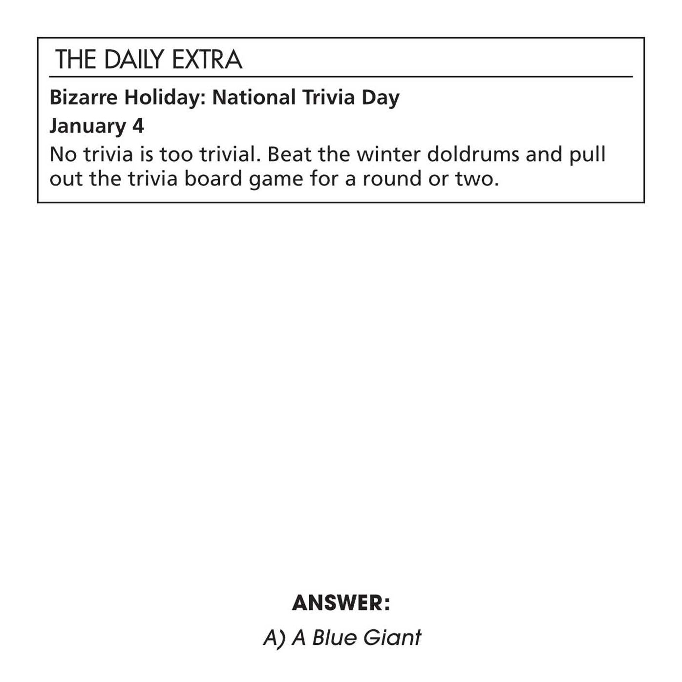2016 Are You Smarter Than a Fifth Grader Day-to-Day Box Calendar