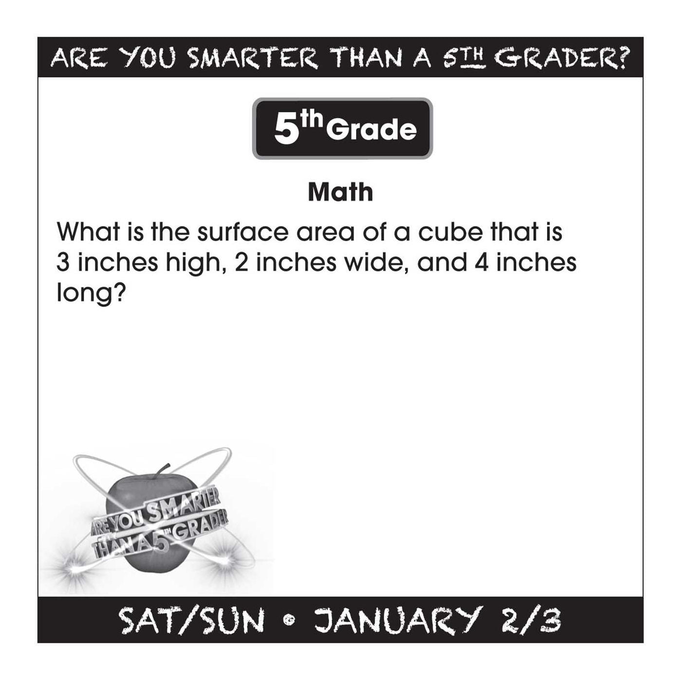 2016 Are You Smarter Than a Fifth Grader Day-to-Day Box Calendar