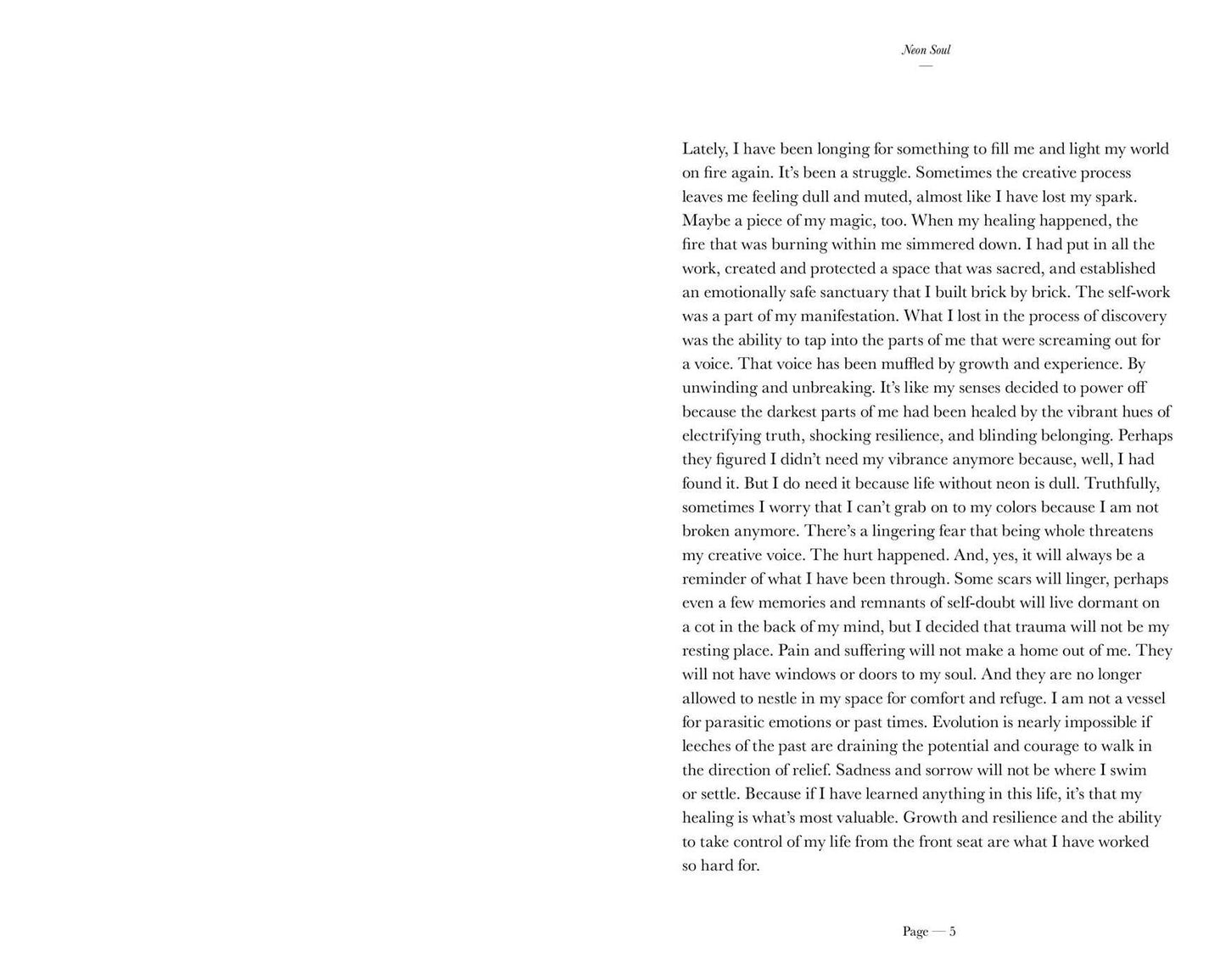Neon Soul: A Collection of Poetry and Prose