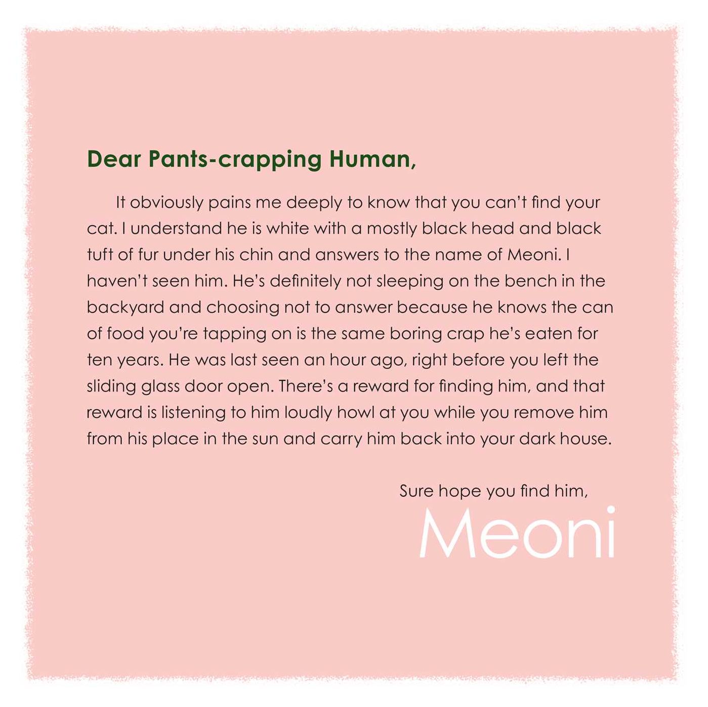 Sorry I Barfed on Your Bed Again: (and More Heartwarming Letters from Kitty)