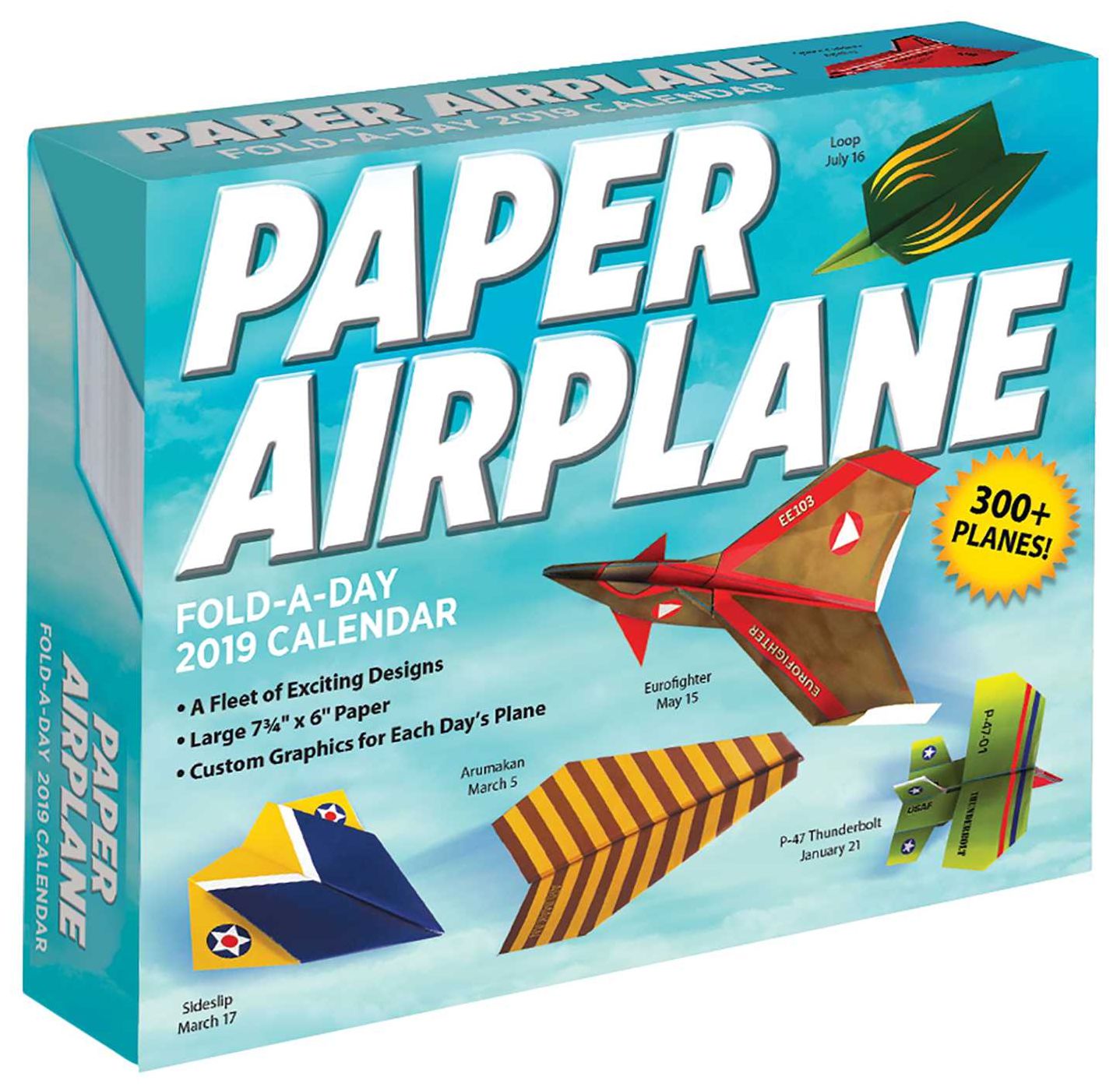 2019 Paper Airplane Fold-a-Day Calendar