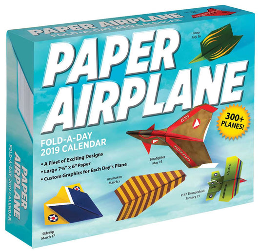 2019 Paper Airplane Fold-a-Day Calendar