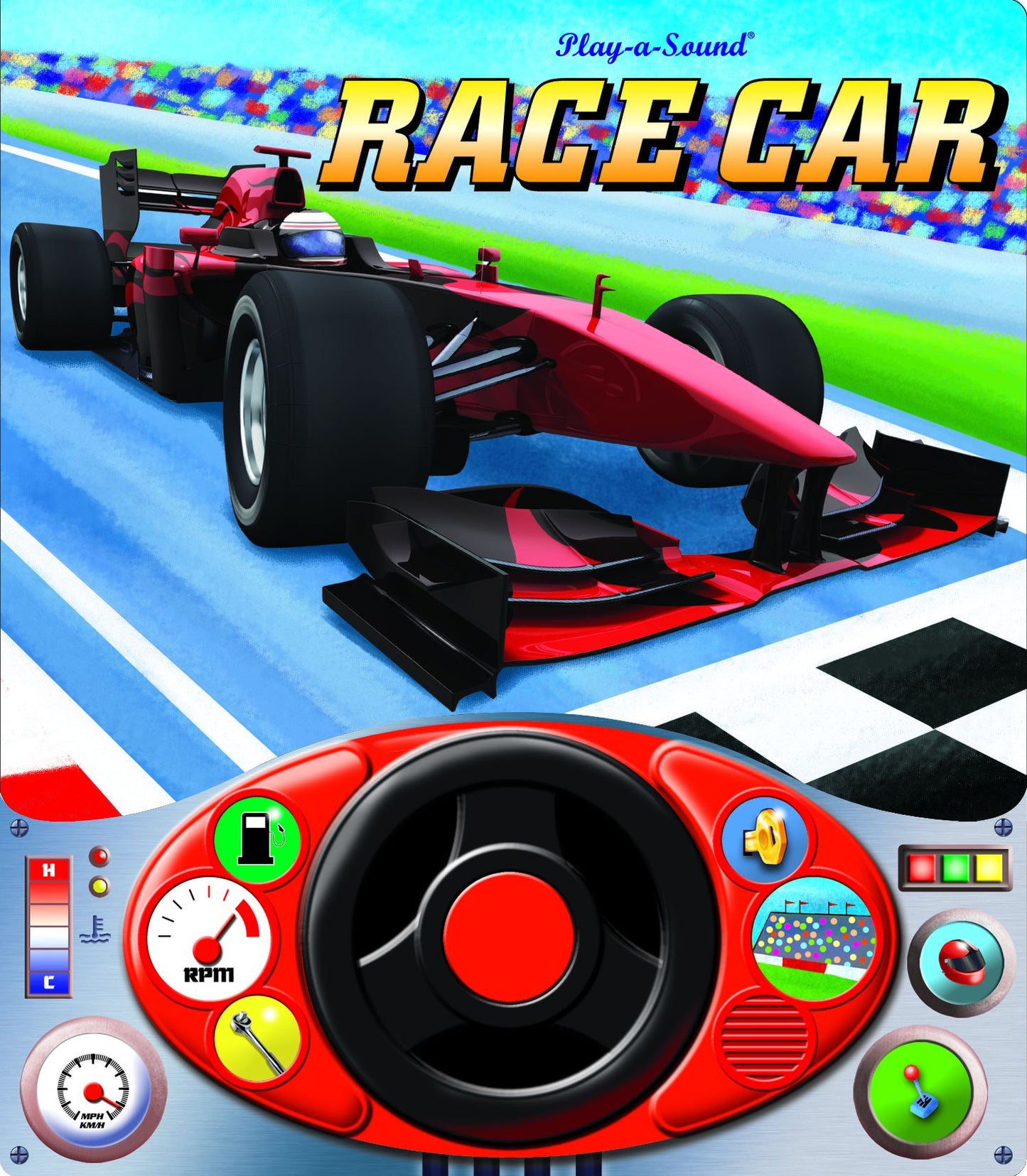 Race Car Steering Wheel Play A Sound