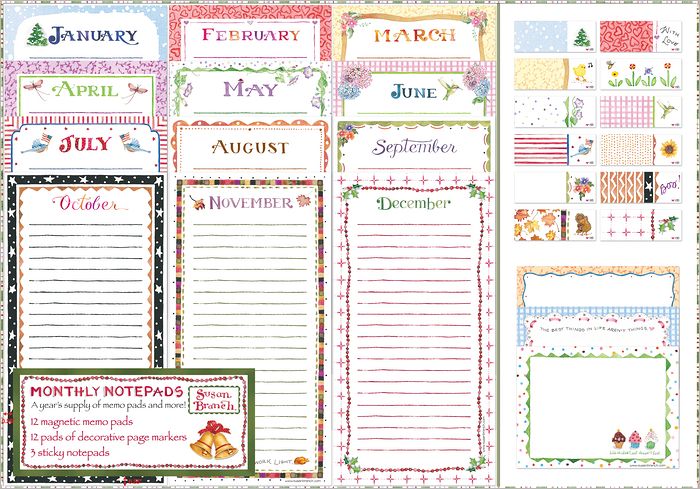 Notepad Blister Box: Susan Branch