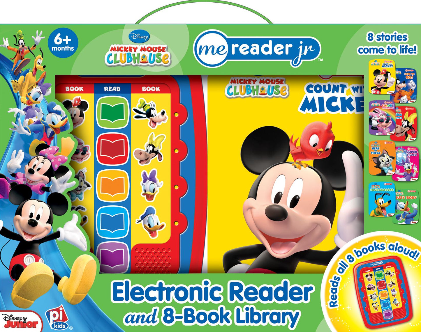 Disney Mickey Mouse Clubhouse Me Reader Jr Electronic Reader and 8-Book Library: 8 Stories come to life! 6 months +