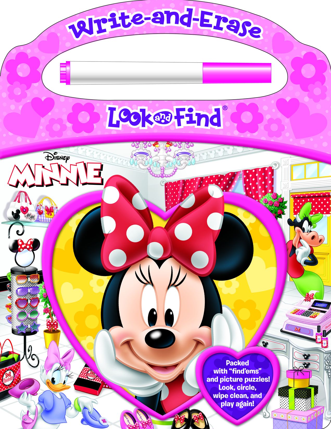 Write-and-Erase Look and Find? Minnie: Packed with "find 'ems" and picture puzzles! Look, circle, wipe clean, and play again!