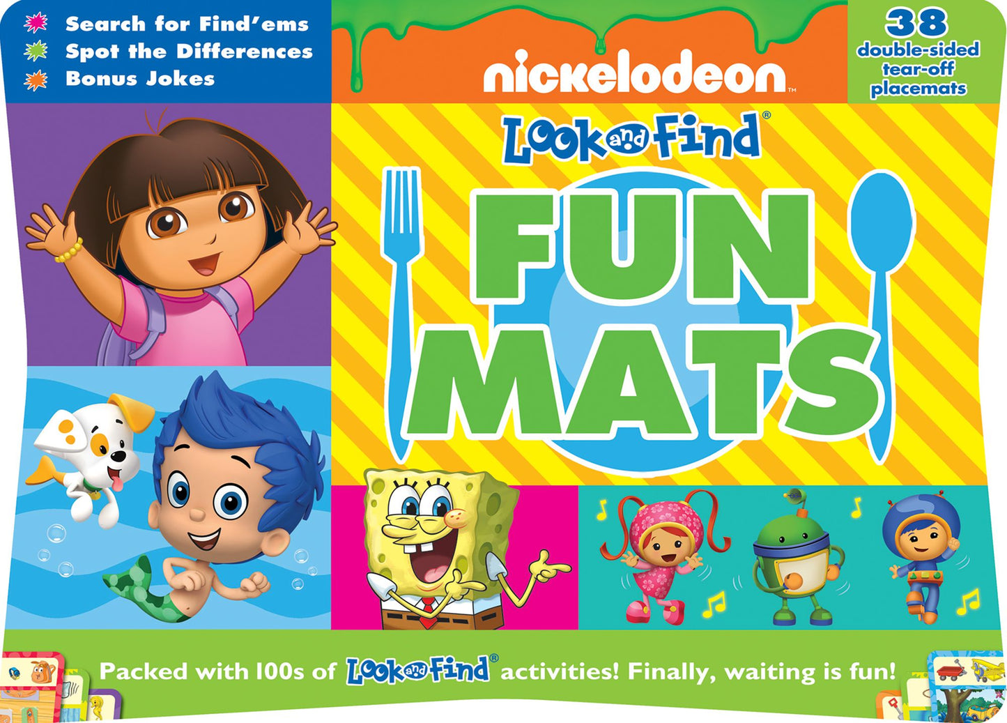 Nickelodeon Look and Find Fun Mats: Search for Find'ems, Spot the Differences, Bonus Jokes