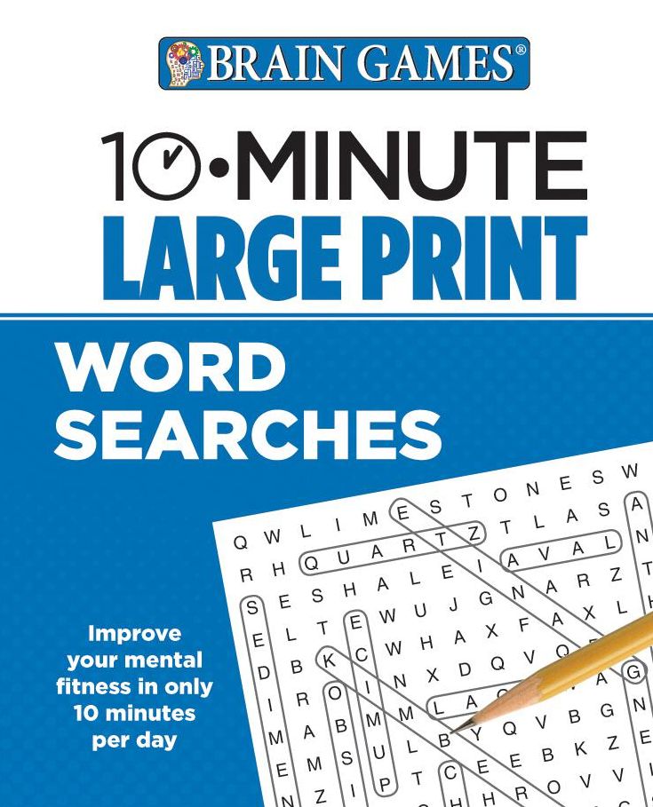 Brain Games 10 Minute Large Print Wordsearch