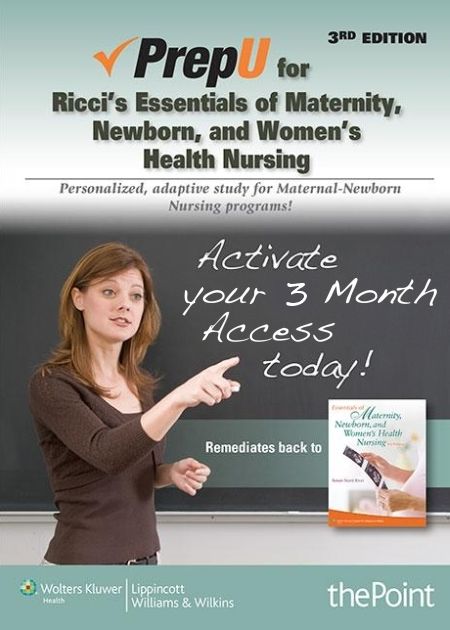 PrepU for Ricci's Essentials of Maternity, Newborn, and Women's Health Nursing