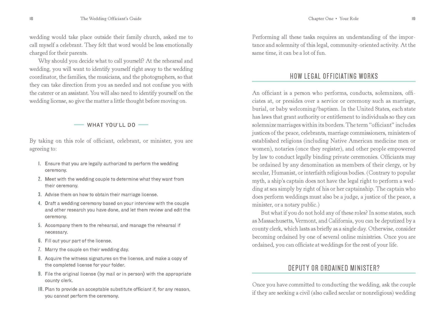 The Wedding Officiant's Guide: How to Write and Conduct a Perfect Ceremony
