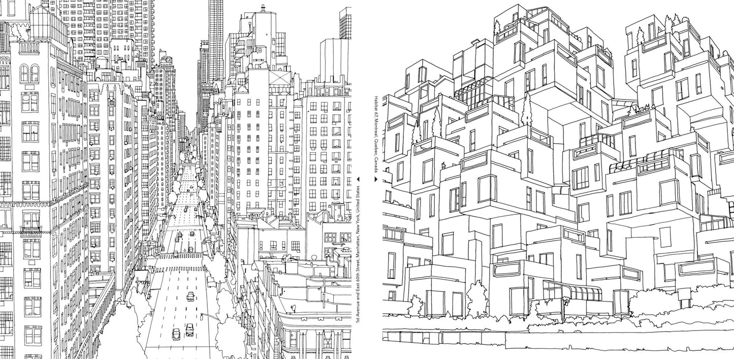 Fantastic Cities: A Coloring Book of Amazing Places Real and Imagined