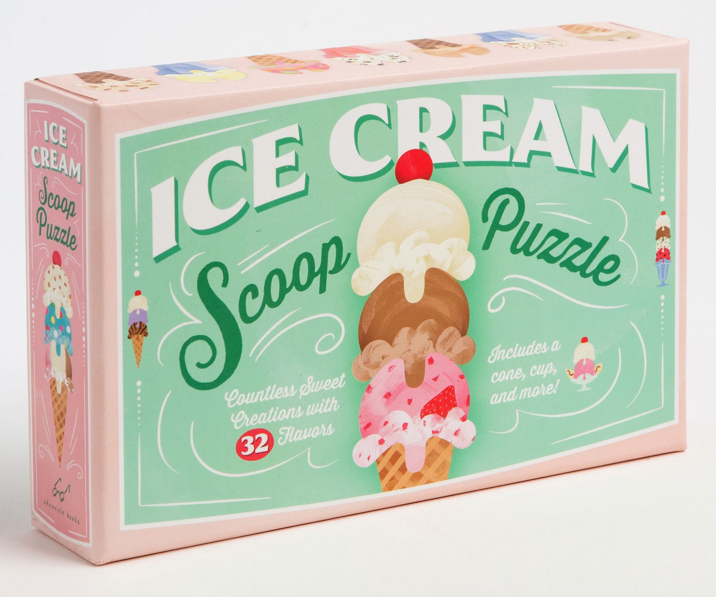 Ice Cream Scoop Puzzle: Countless Sweet Creations with 32 Flavors