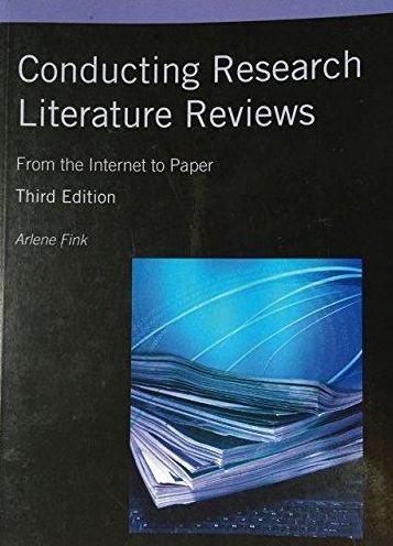 Conducting Research Literature Reviews (Custom)