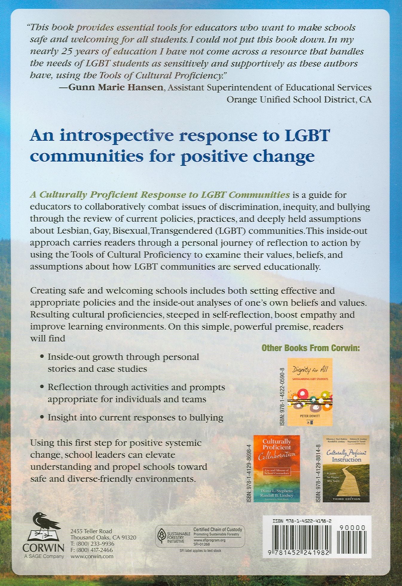 A Culturally Proficient Response To Lgbt Communities A Guide For Educators, Paperback