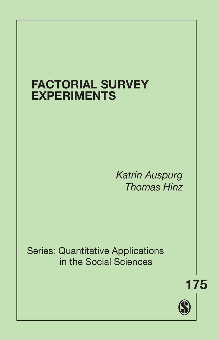 Factorial Survey Experiments