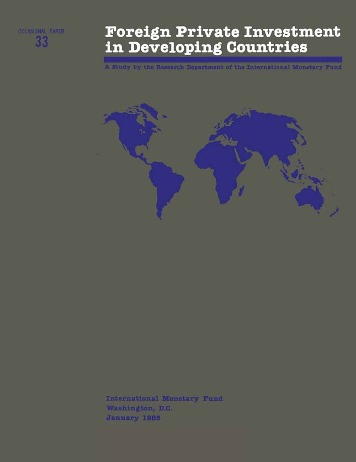 Foreign Private Investment in Developing Countries