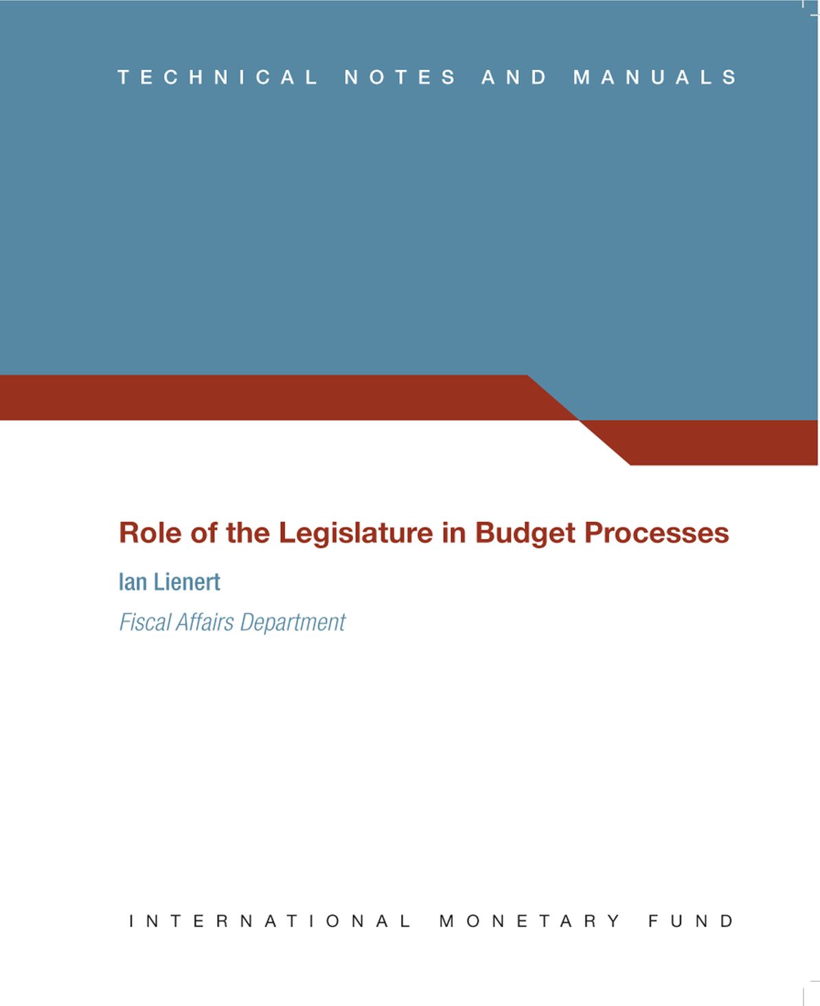 Role of the Legislature in Budget Processes