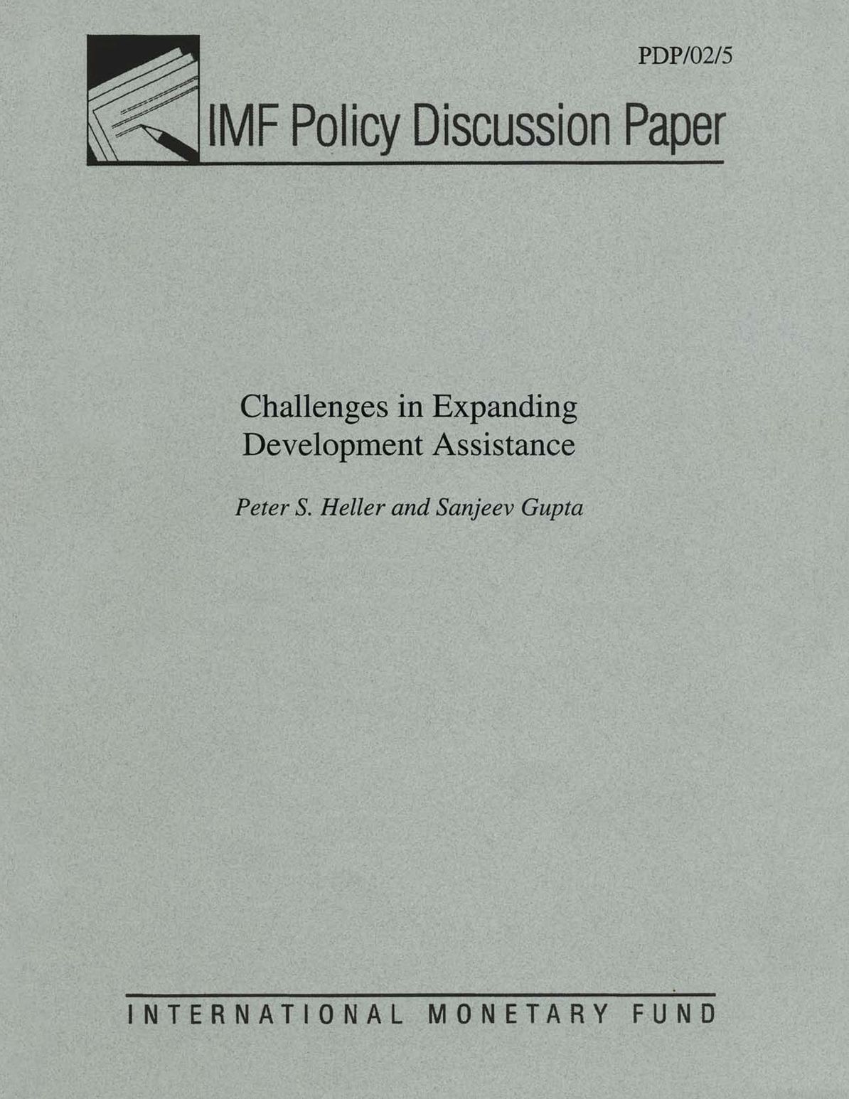 Challenges in Expanding Development Assistance
