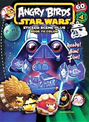 Angry Birds Star Wars: Ready! Aim! Fire!: Sticker Scene Plus Book to Color