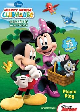 Mickey Mouse Clubhouse Gigantic Book to Color [With Sticker(s)]