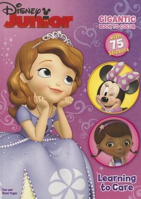 Disney Junior - Learning to Care: Gigantic Book to Color with Stickers
