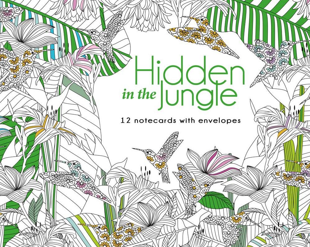 Hidden in the Jungle: 12 Note Cards with Envelopes