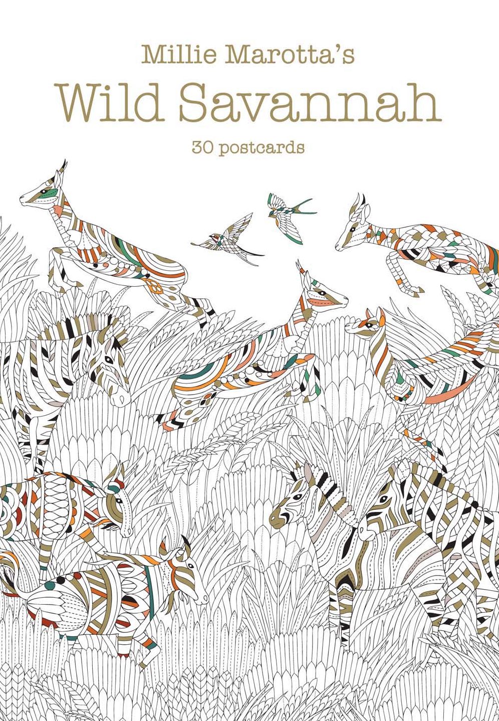 Millie Marotta's Wild Savannah (Postcard Book): 30 Postcards