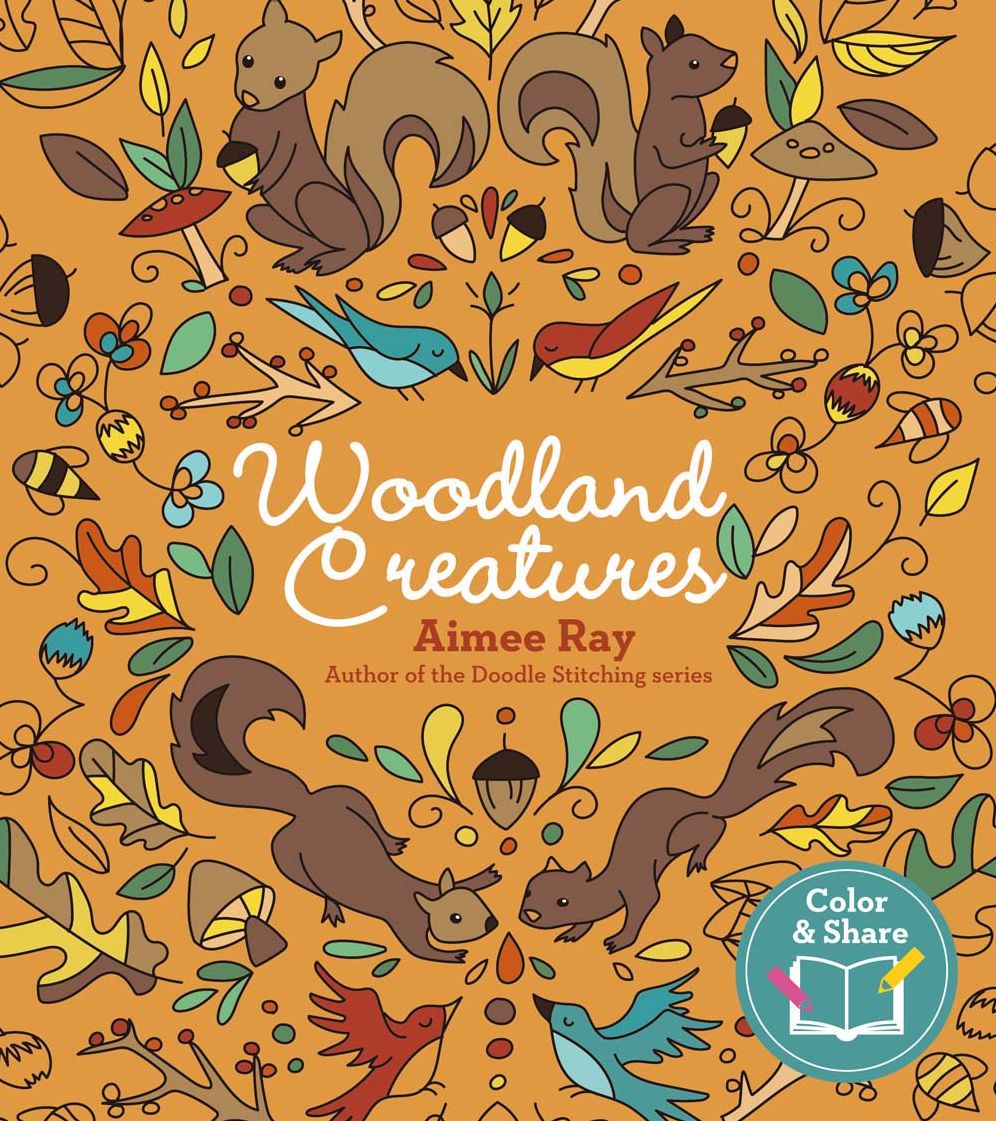 Woodland Creatures: 90 Enchanting Coloring Pages to Share