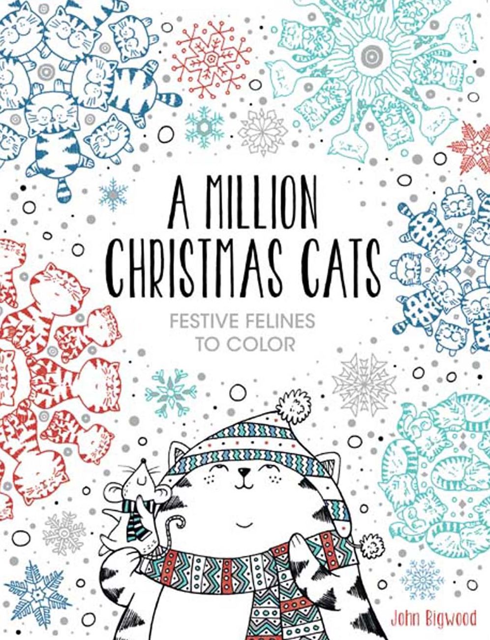 A Million Christmas Cats: Festive Felines to Color