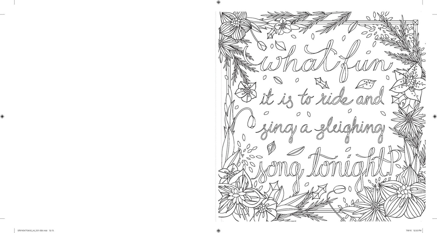 Jingle Bells: Christmas Carol Coloring
