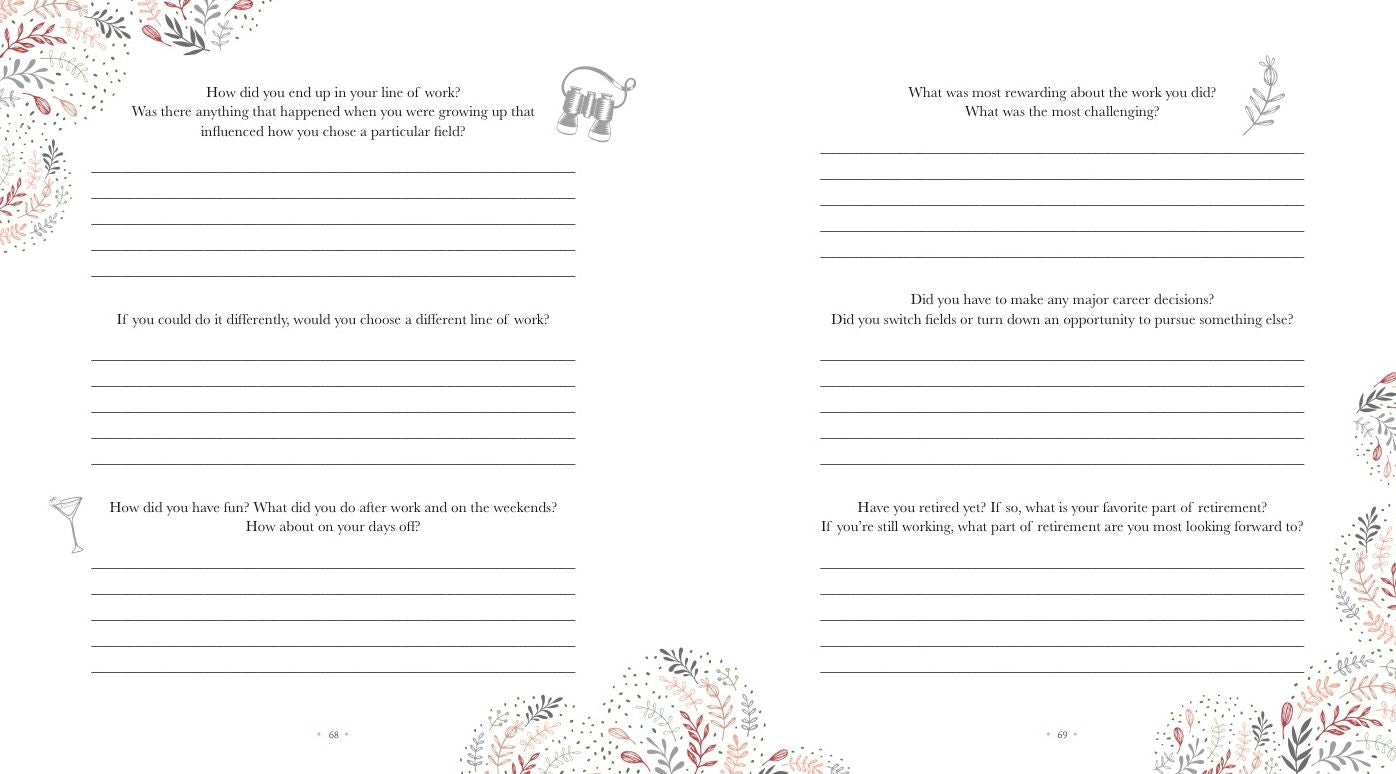 Conversations with My Mom: A Keepsake Journal of Stories and Memories