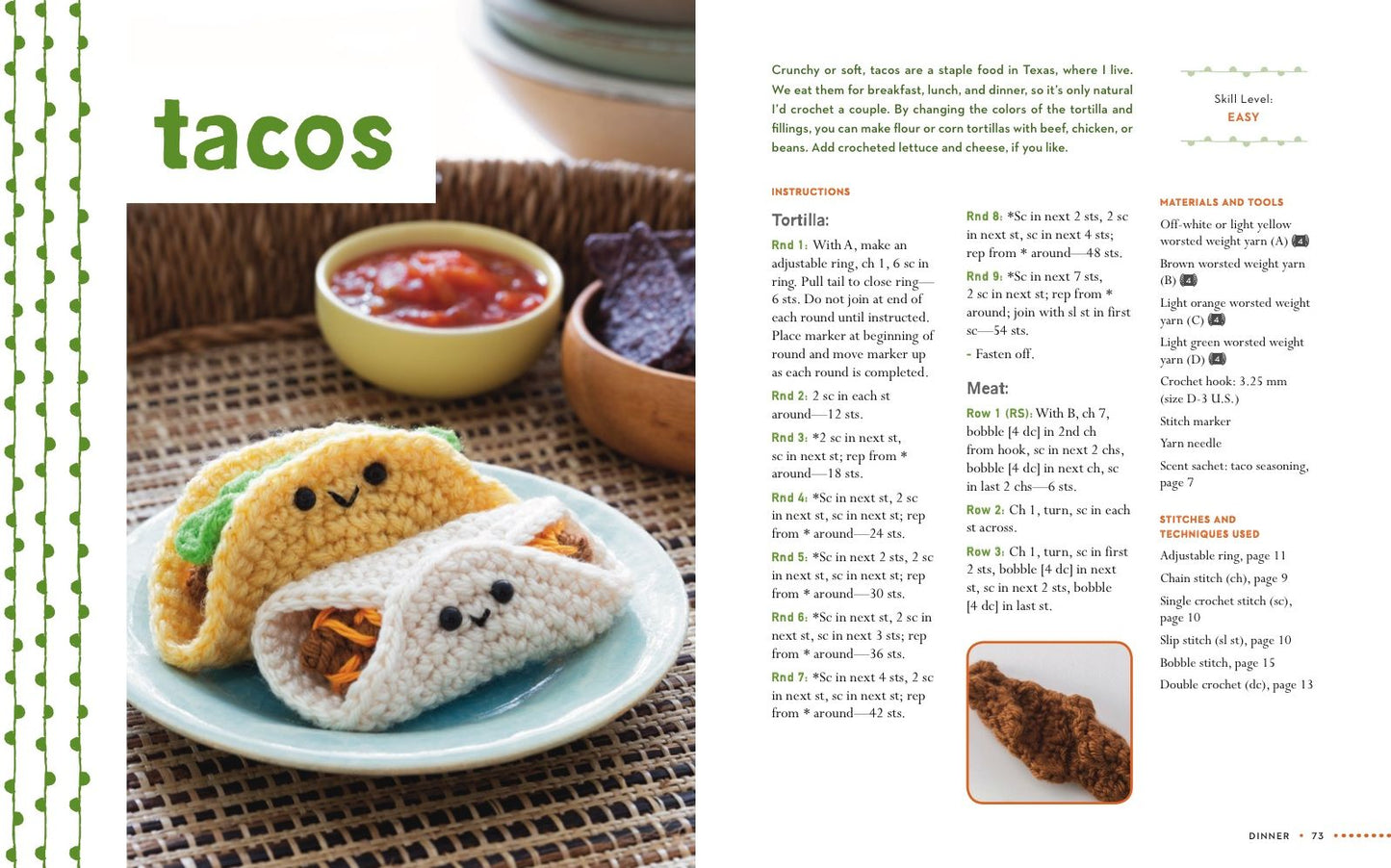 AmiguruMe Eats: Make Cute Scented Crochet Foods