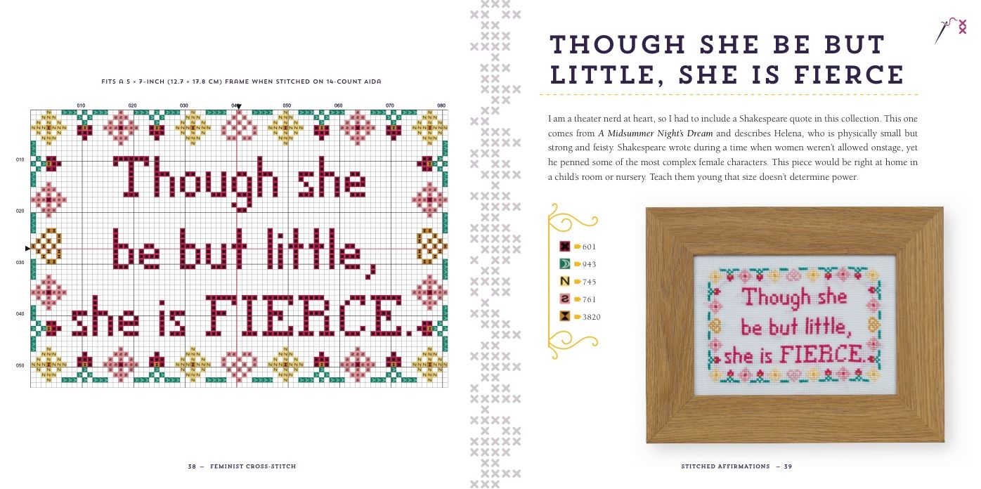 Feminist Cross-Stitch: 40 Bold & Fierce Patterns