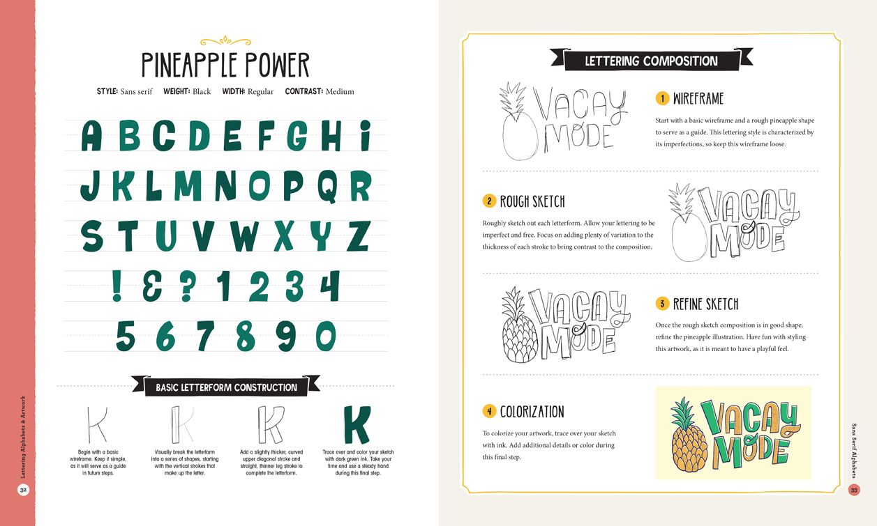 Lettering Alphabets & Artwork: Inspiring Ideas & Techniques for 60 Hand-Lettering Styles