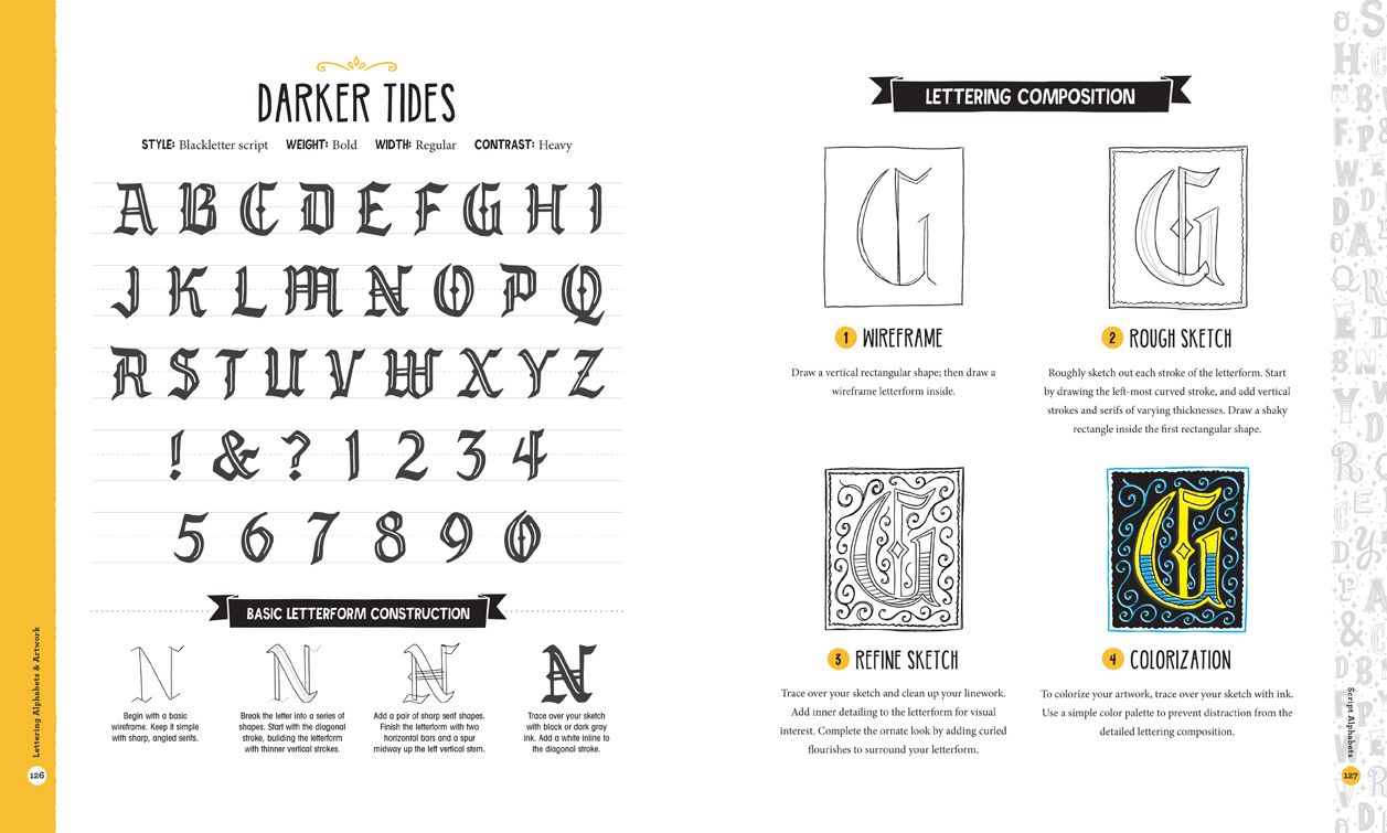 Lettering Alphabets & Artwork: Inspiring Ideas & Techniques for 60 Hand-Lettering Styles