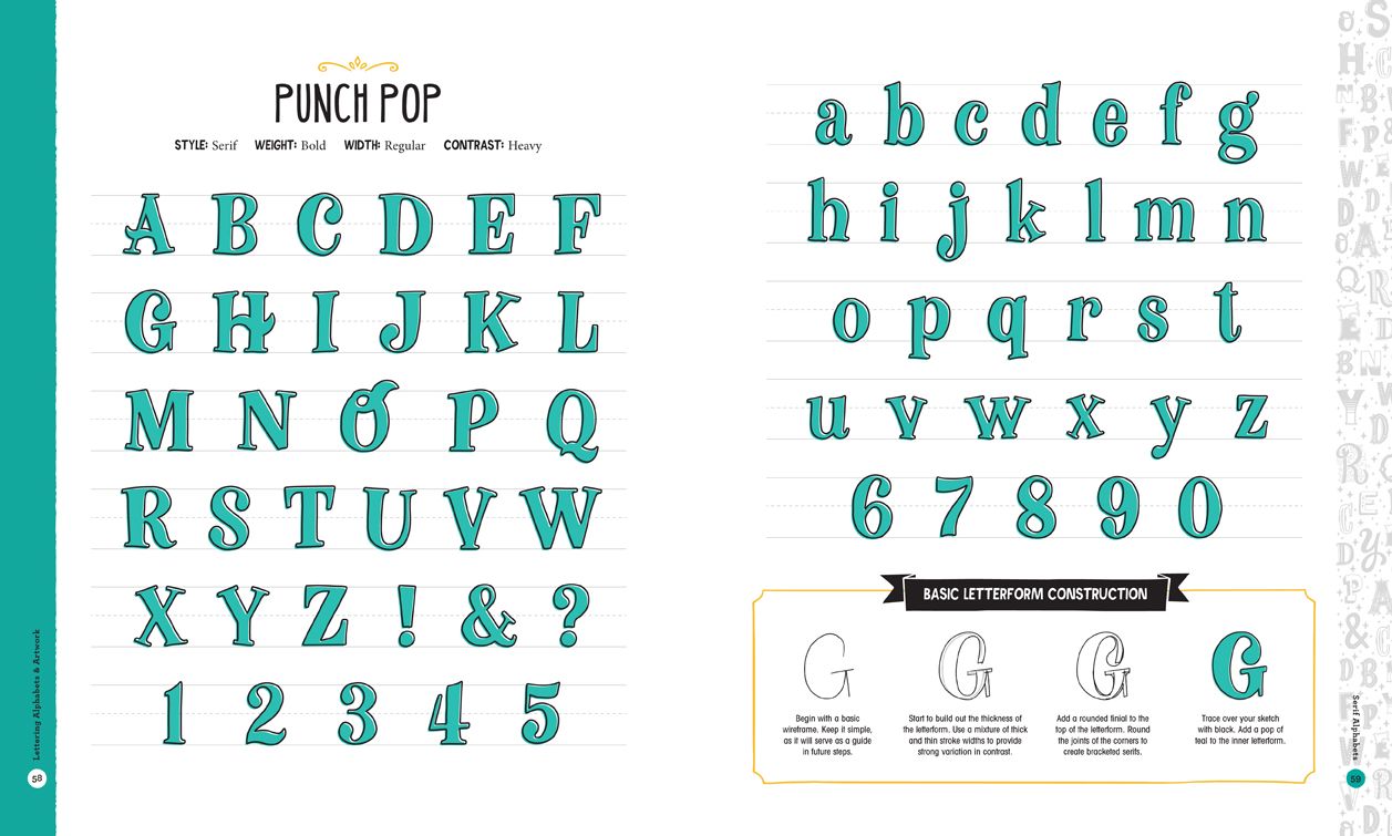 Lettering Alphabets & Artwork: Inspiring Ideas & Techniques for 60 Hand-Lettering Styles