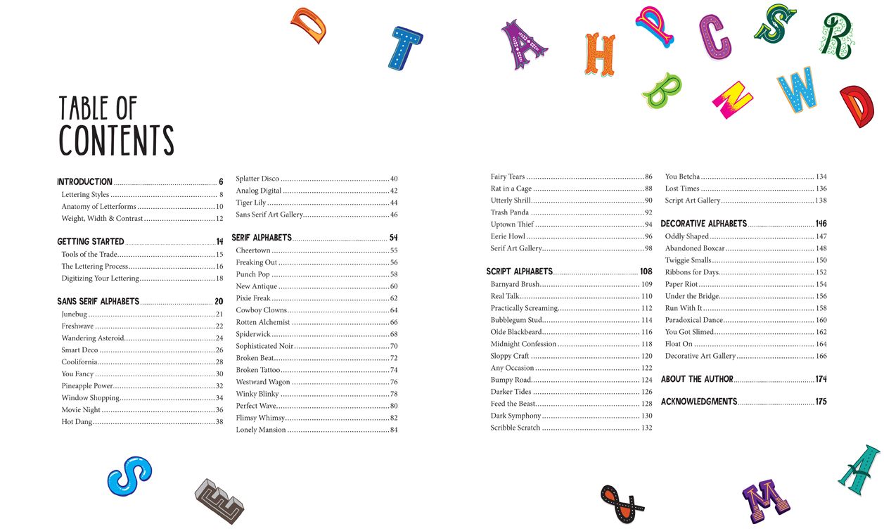 Lettering Alphabets & Artwork: Inspiring Ideas & Techniques for 60 Hand-Lettering Styles